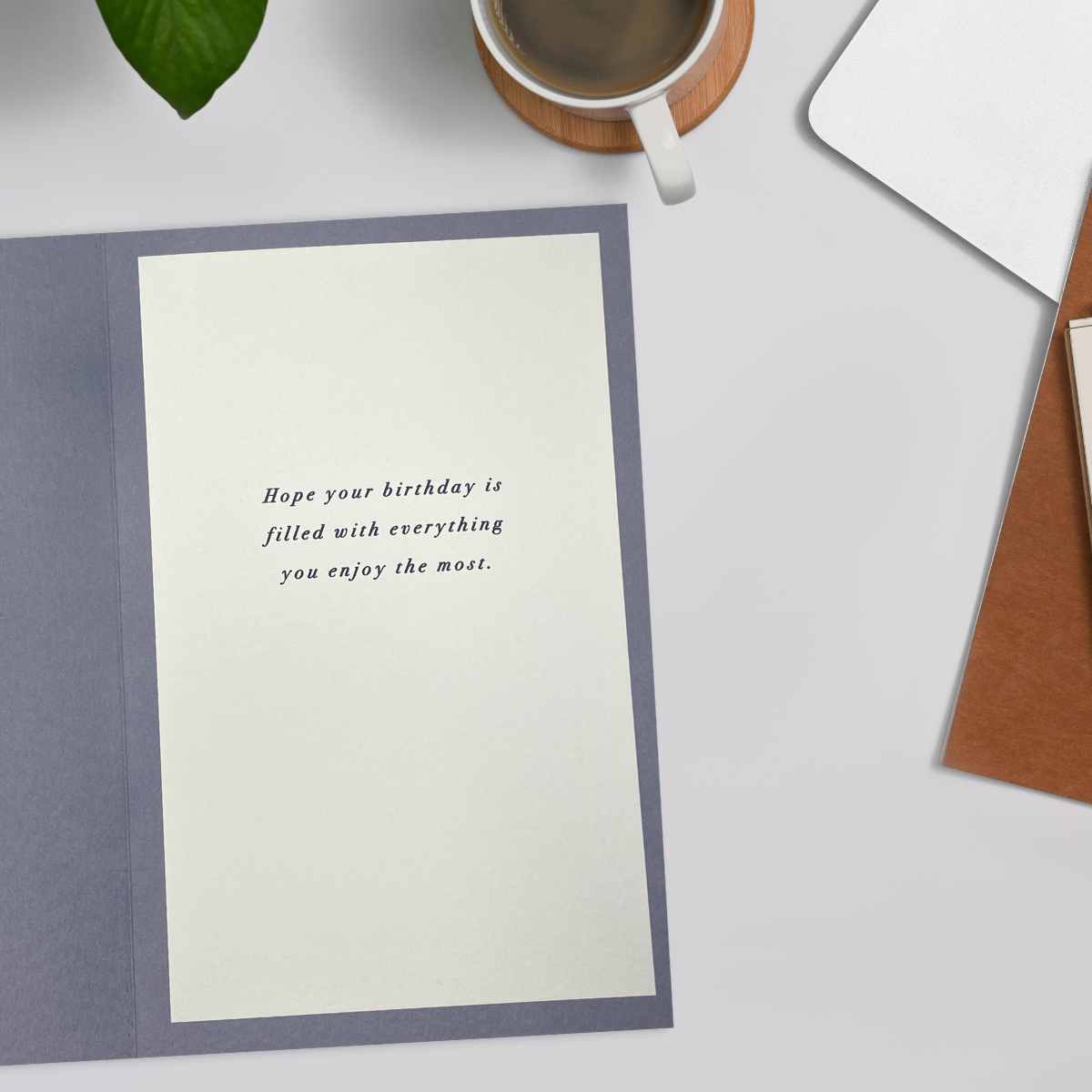 Inside image with full colour print and verse