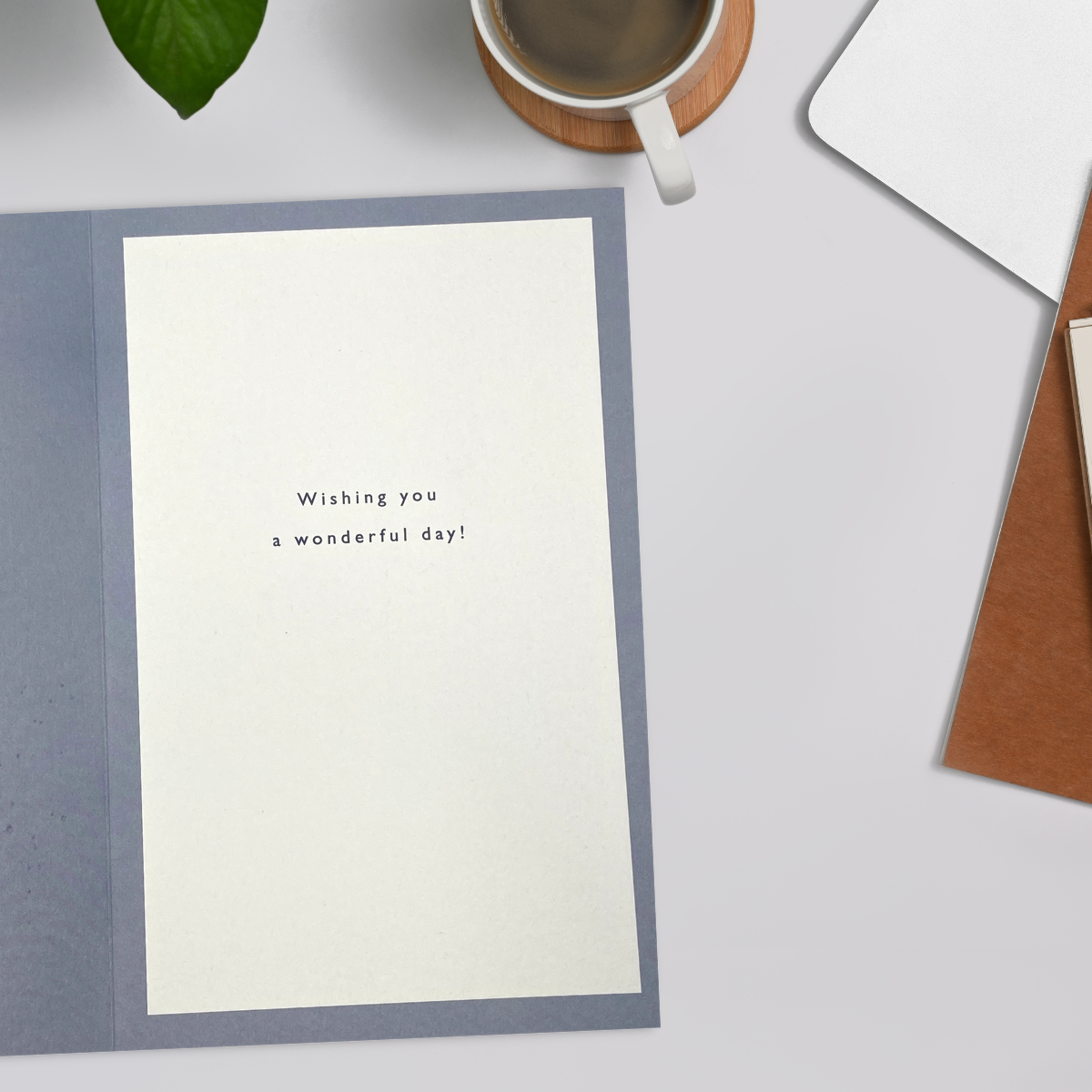 Inside image with full colour print and verse