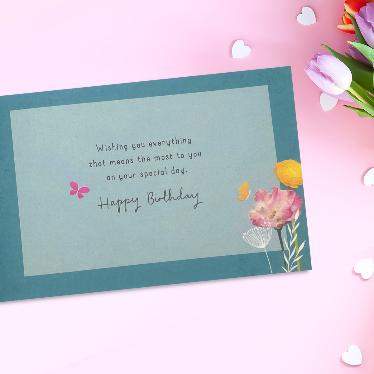 Inside image with full colour printed insert