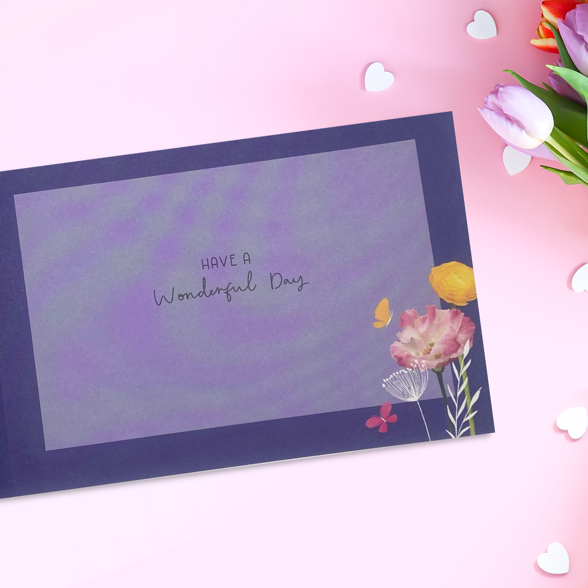 Inside image with full colour printed insert