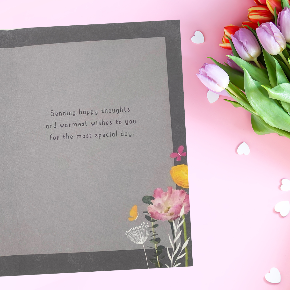 Inside image with full colour printed insert and verse