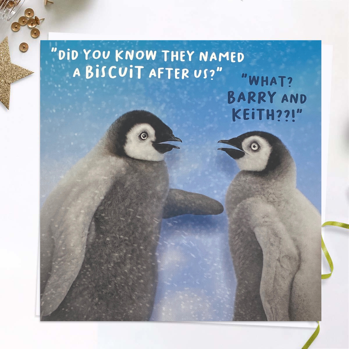 Virtual Safari Funny Birthday Card - Penguins