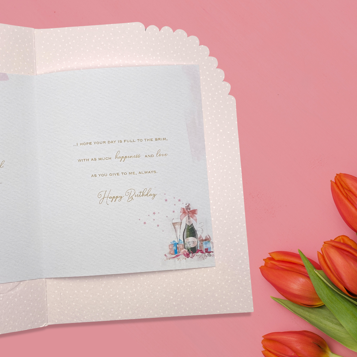 Inside image with full colour printed insert