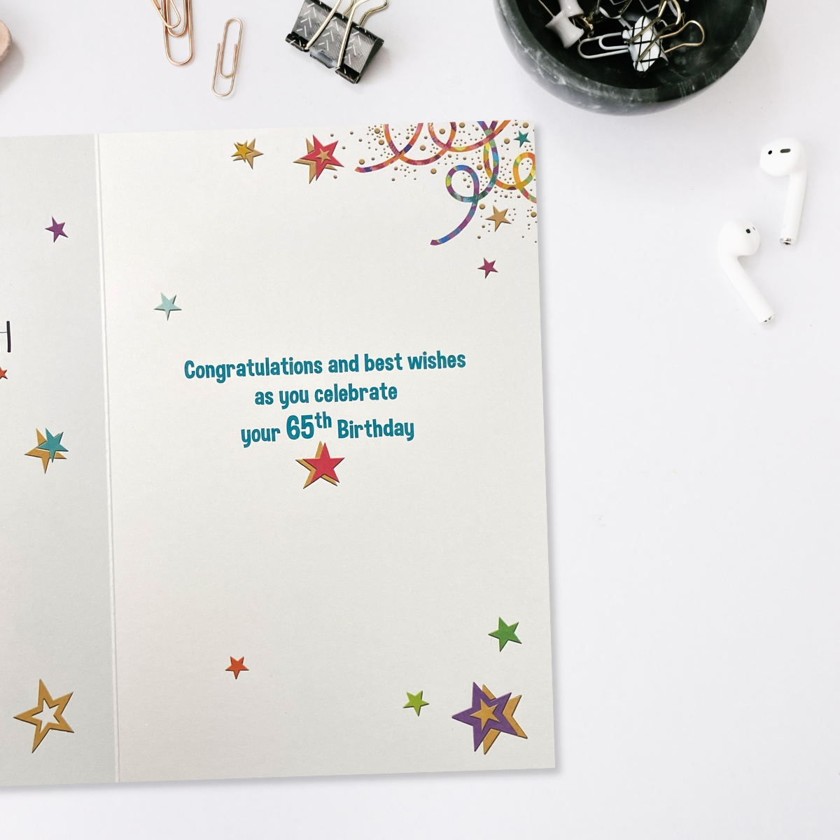 65th Birthday Card - Party Time!