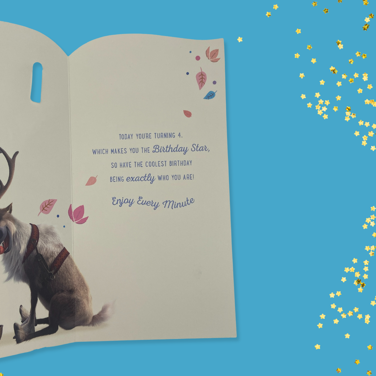 Colour inside print with verse