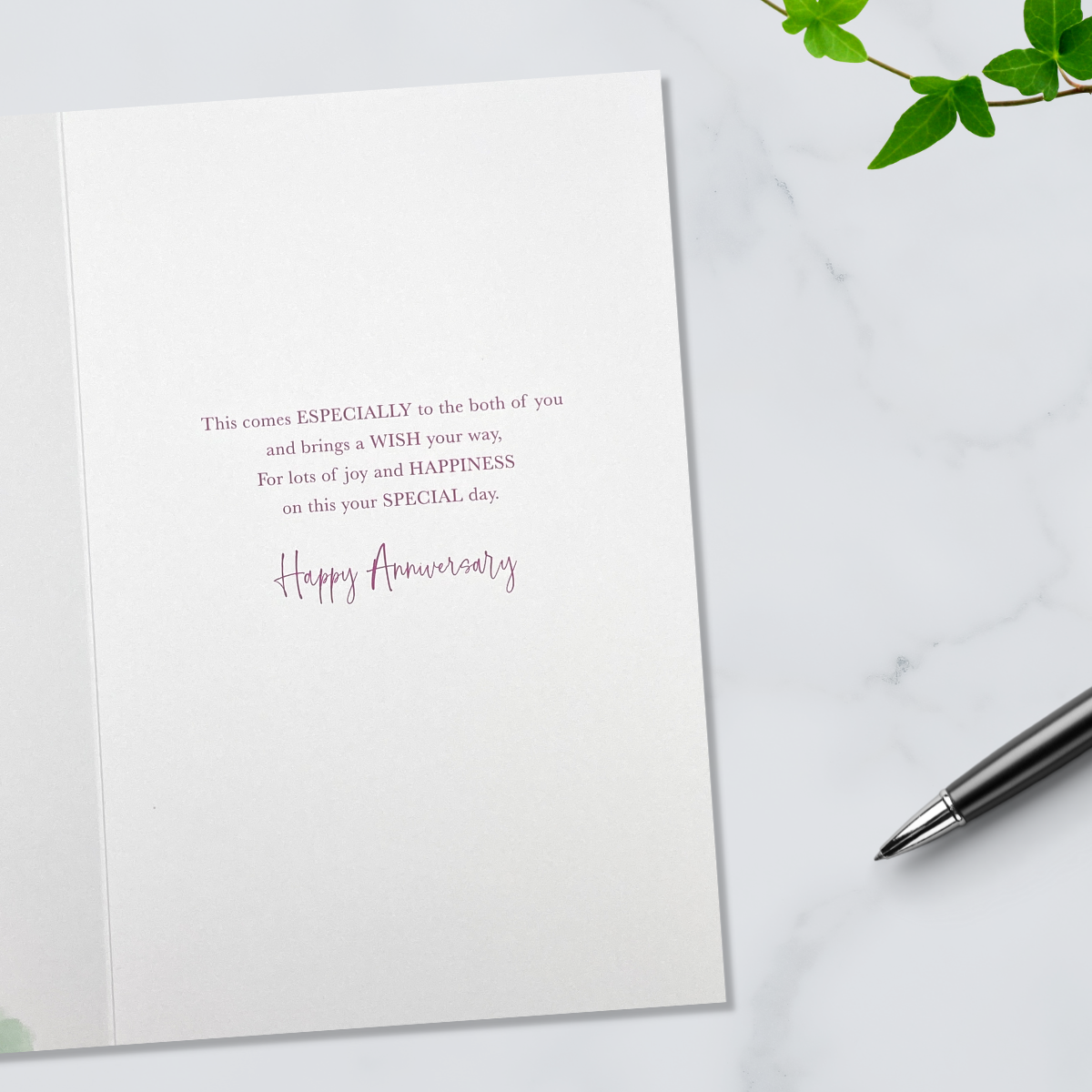Happy Anniversary Card - Heritage Bubbly & Butterflies