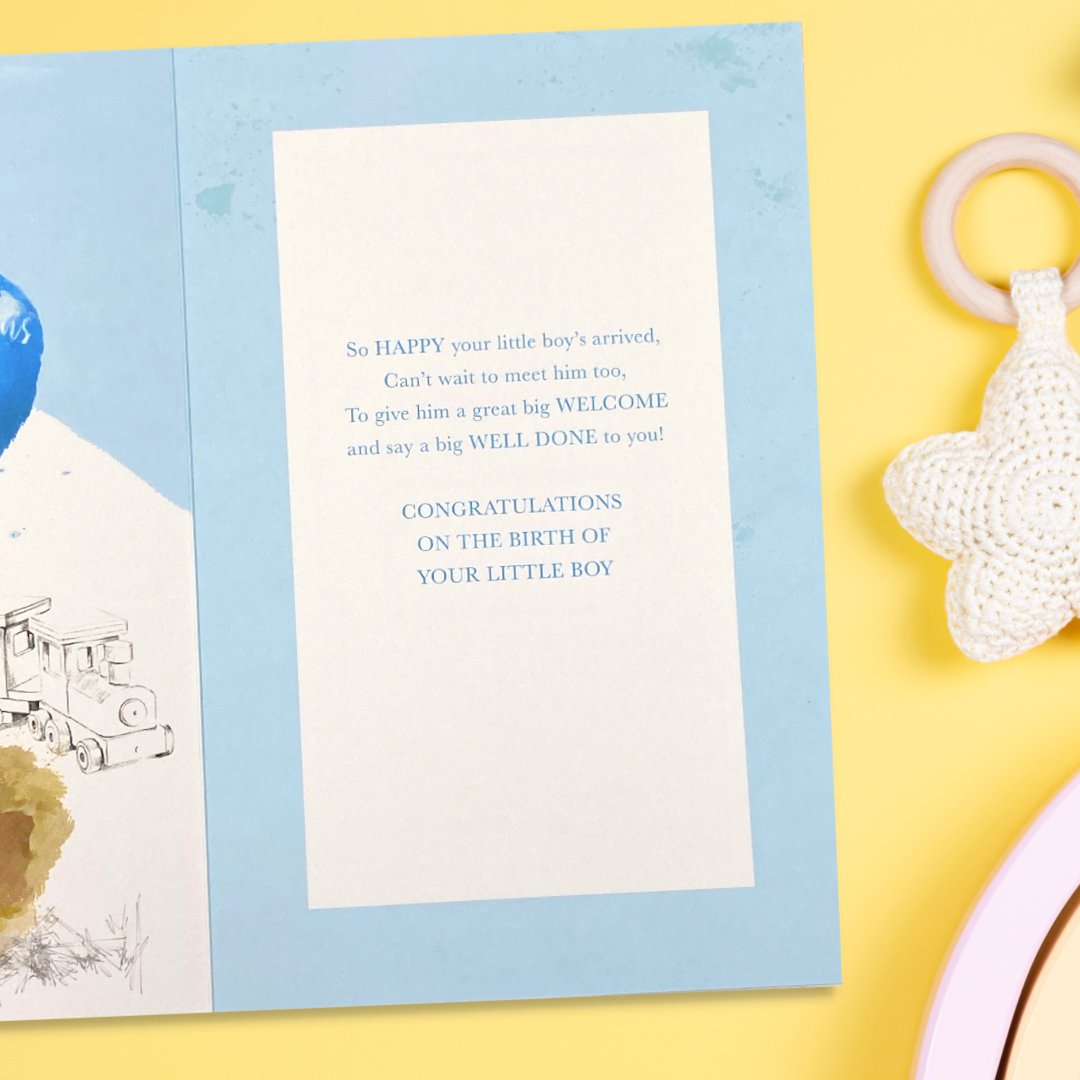 Inside image with blue border and blue text