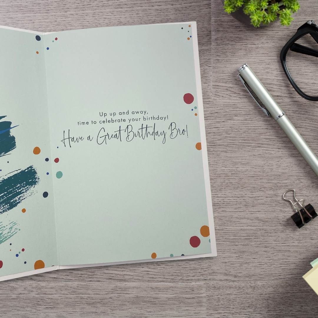 Brother Birthday Card - Lumino Balloons