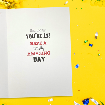 Son 13th Birthday Card - Graffix Gamer & Headphones