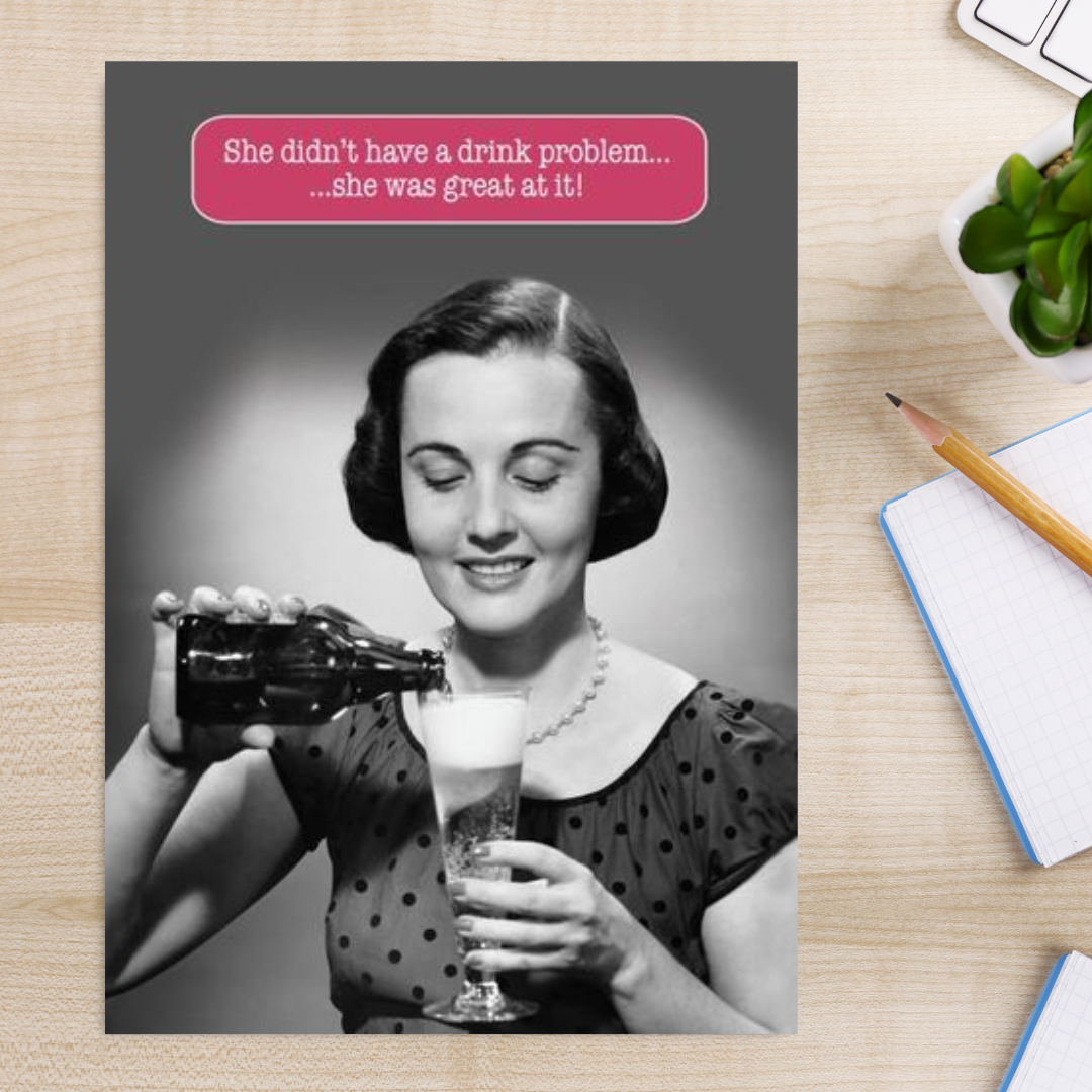 Black & White Photo of woman pouring a glass of beer