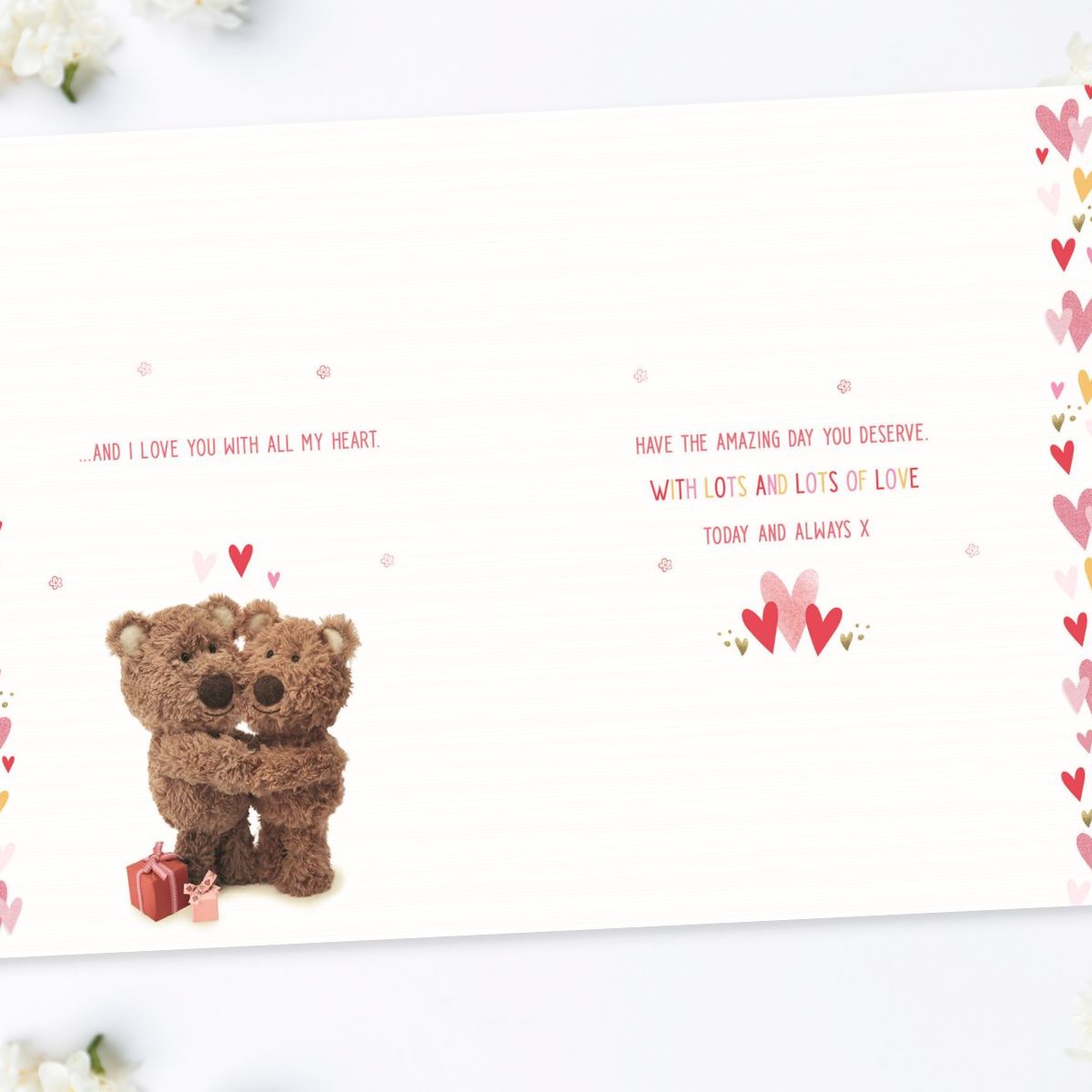Further two pages with illustrations and verse in pink box