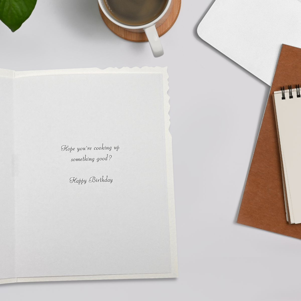 Velvet Birthday Card - Chef