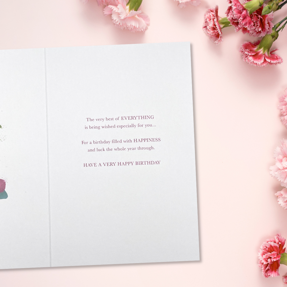 Inside image with full colour verse and illustration