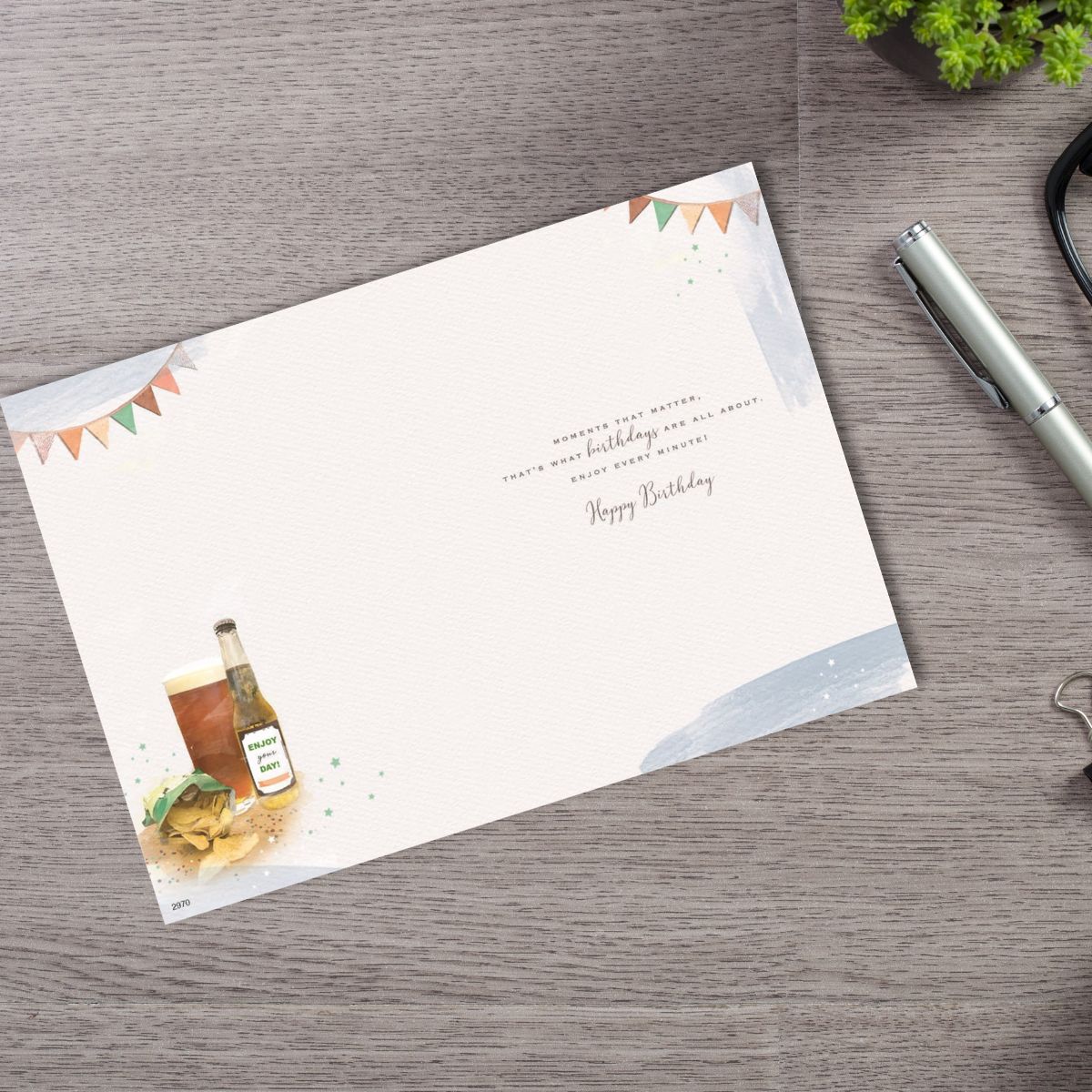 Brighstone Birthday Card - Beer & Cheers