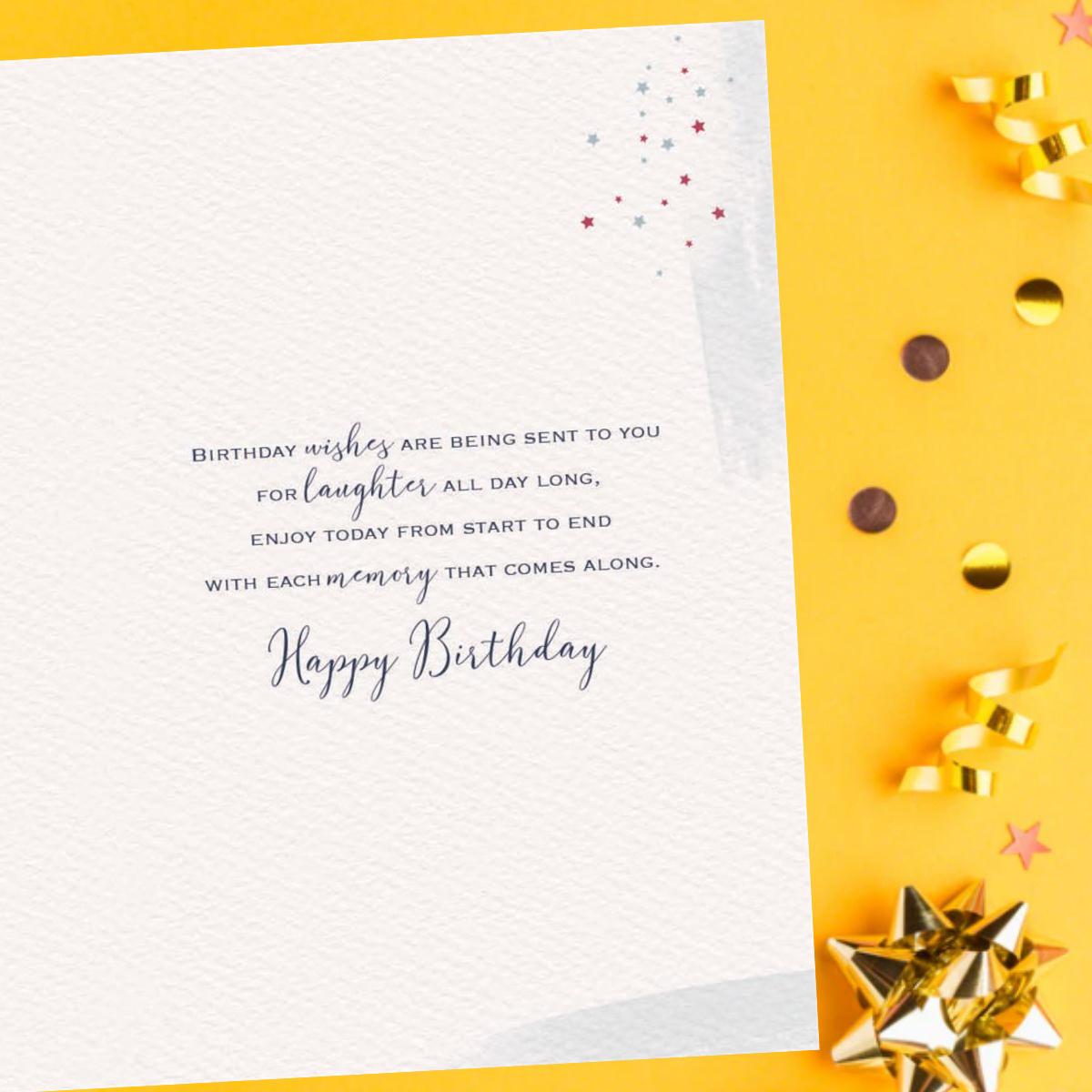 Brighstone Birthday Card - Presents & Cake