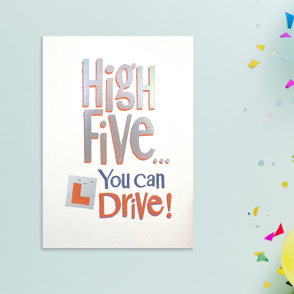 Driving Test Pass Card - High Five You Can Drive!