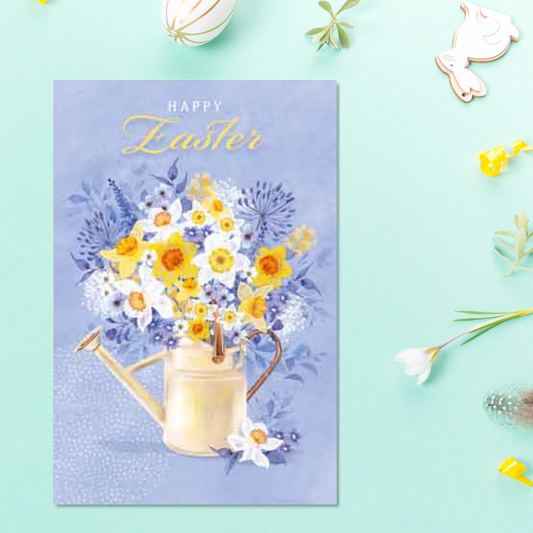 Easter Watering Can Pack Of 4 Themed Cards