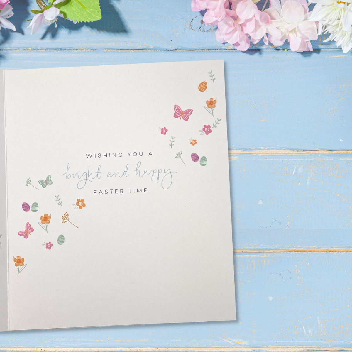 Thinking Of You Easter Card - Hanging Eggs