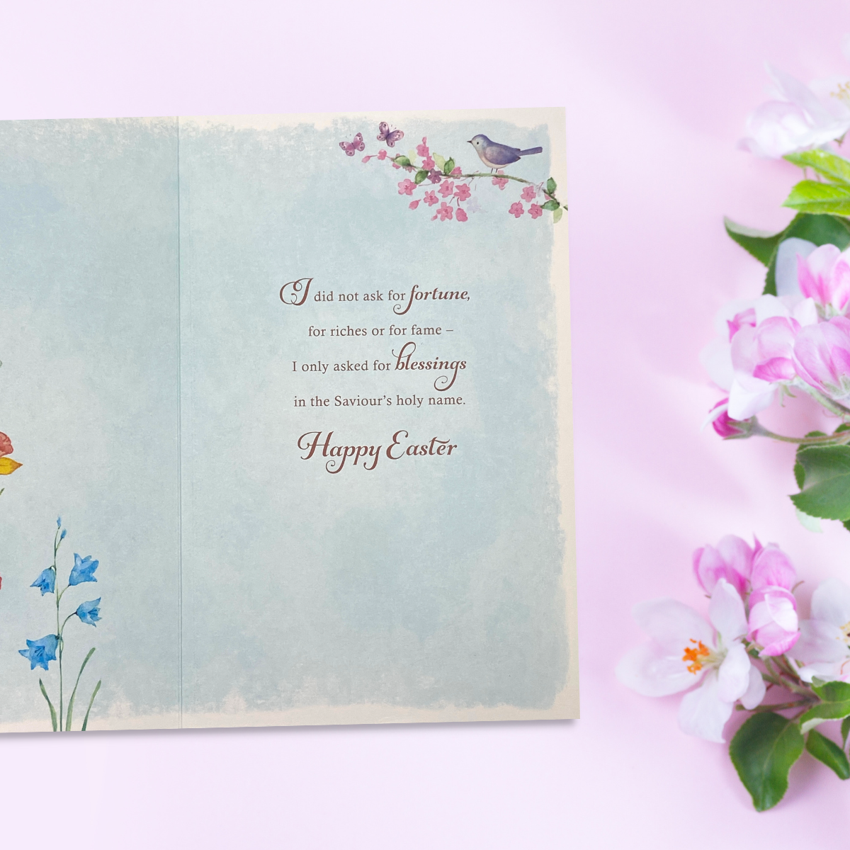 Open Easter Card - Helen Steiner Rice Easter Prayer