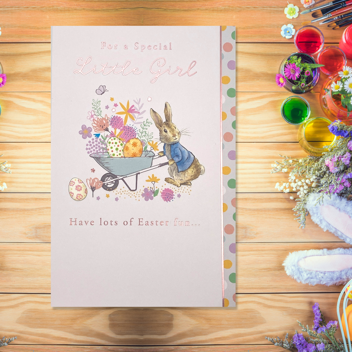 Special Little Girl Easter Card - Peter Rabbit