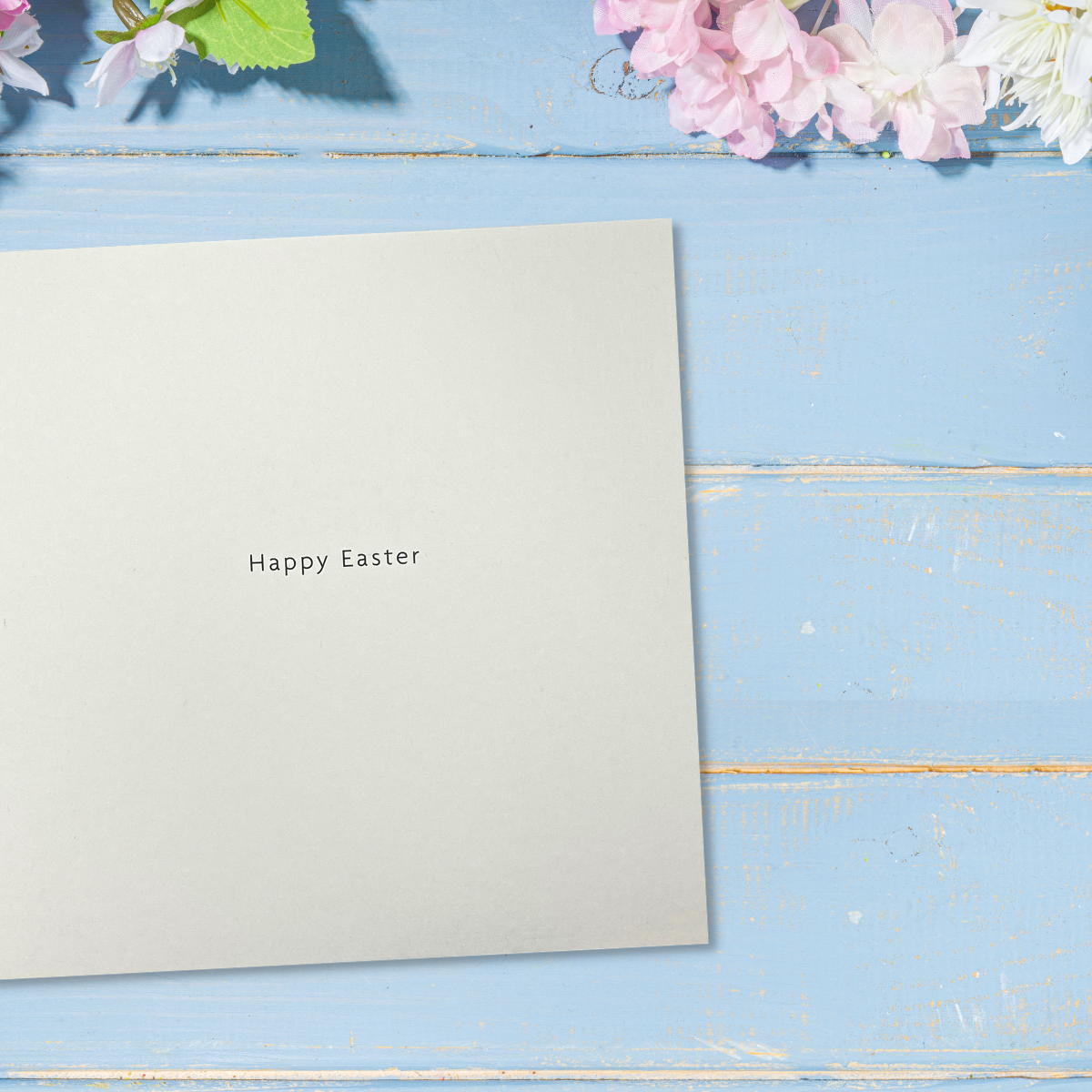 Open Easter Card - Photographic Bunny Ears