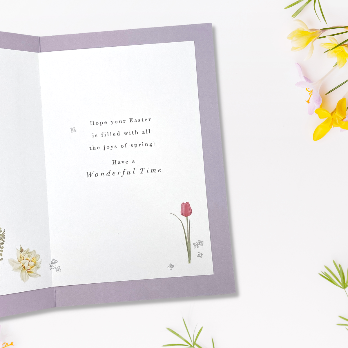 Open Easter Card - RHS Flowers