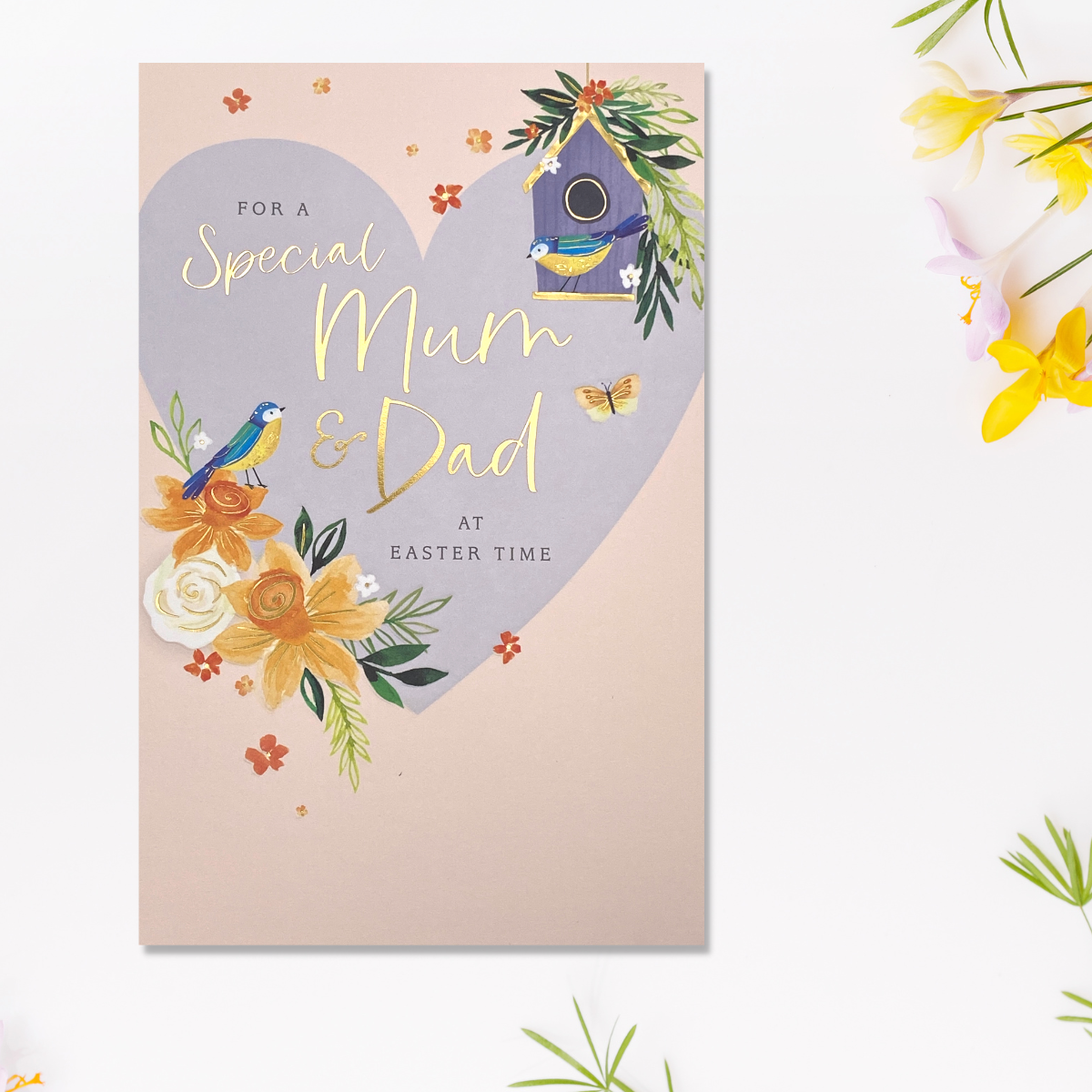 Mum & Dad Easter Card - Bird House