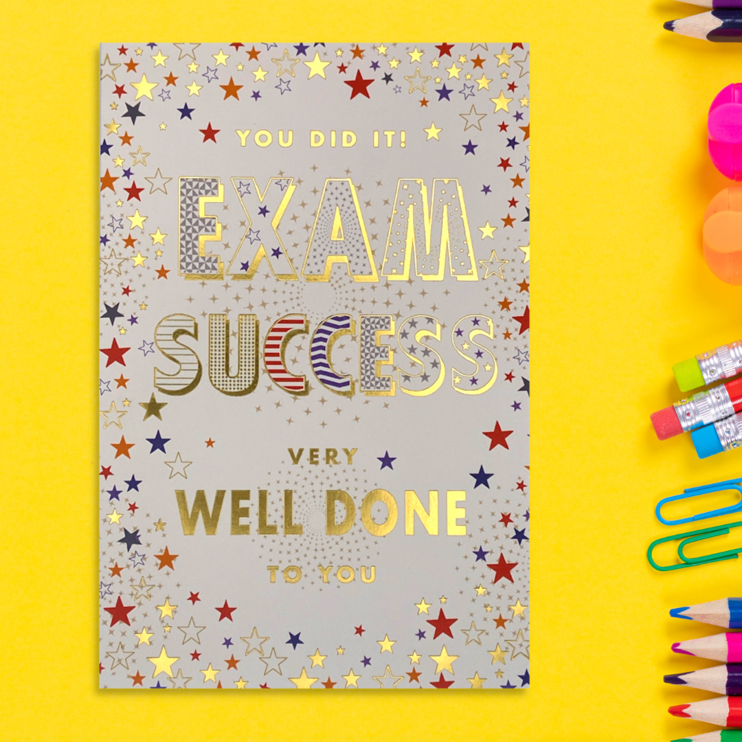 Front image with Gold text and scattered red, blue and gold star border