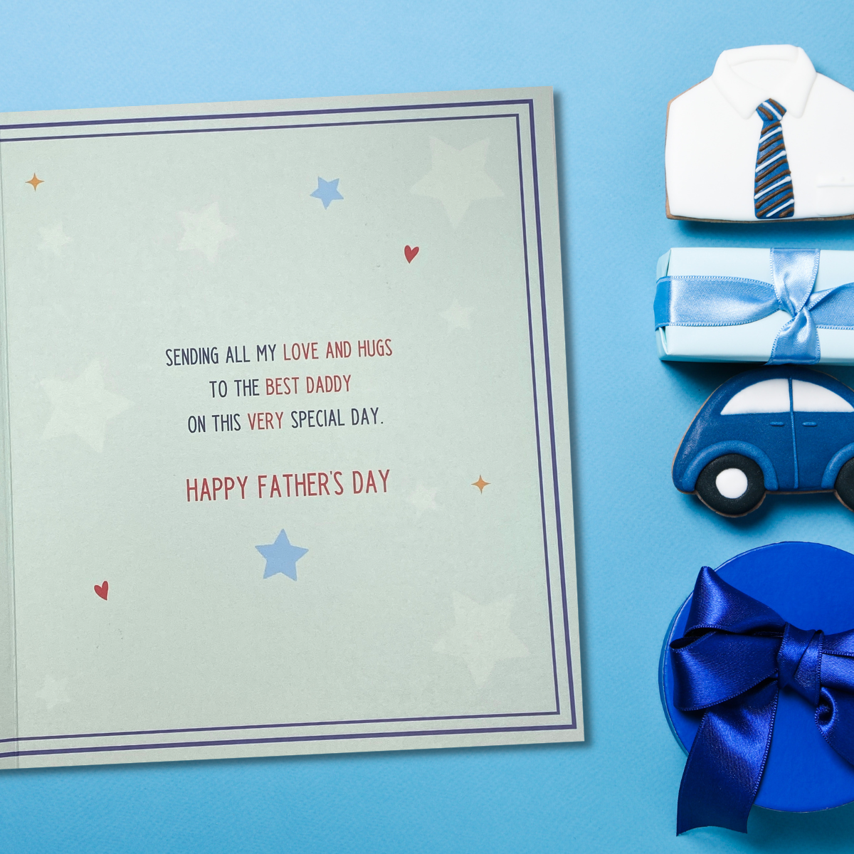 Daddy Father's Day Card - Barley Bear Moustache