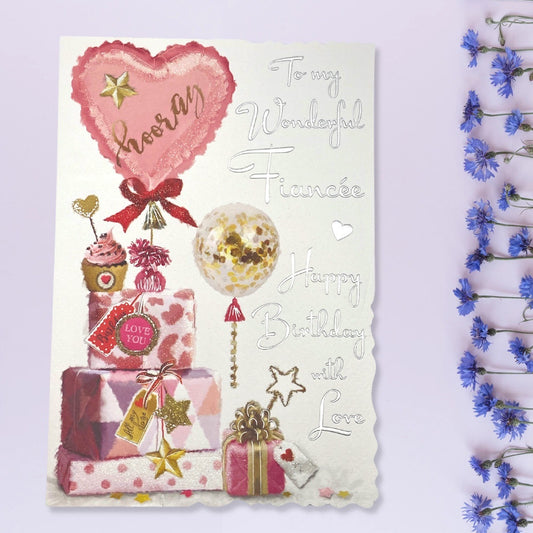Fiancee Birthday Design Displayed In Full