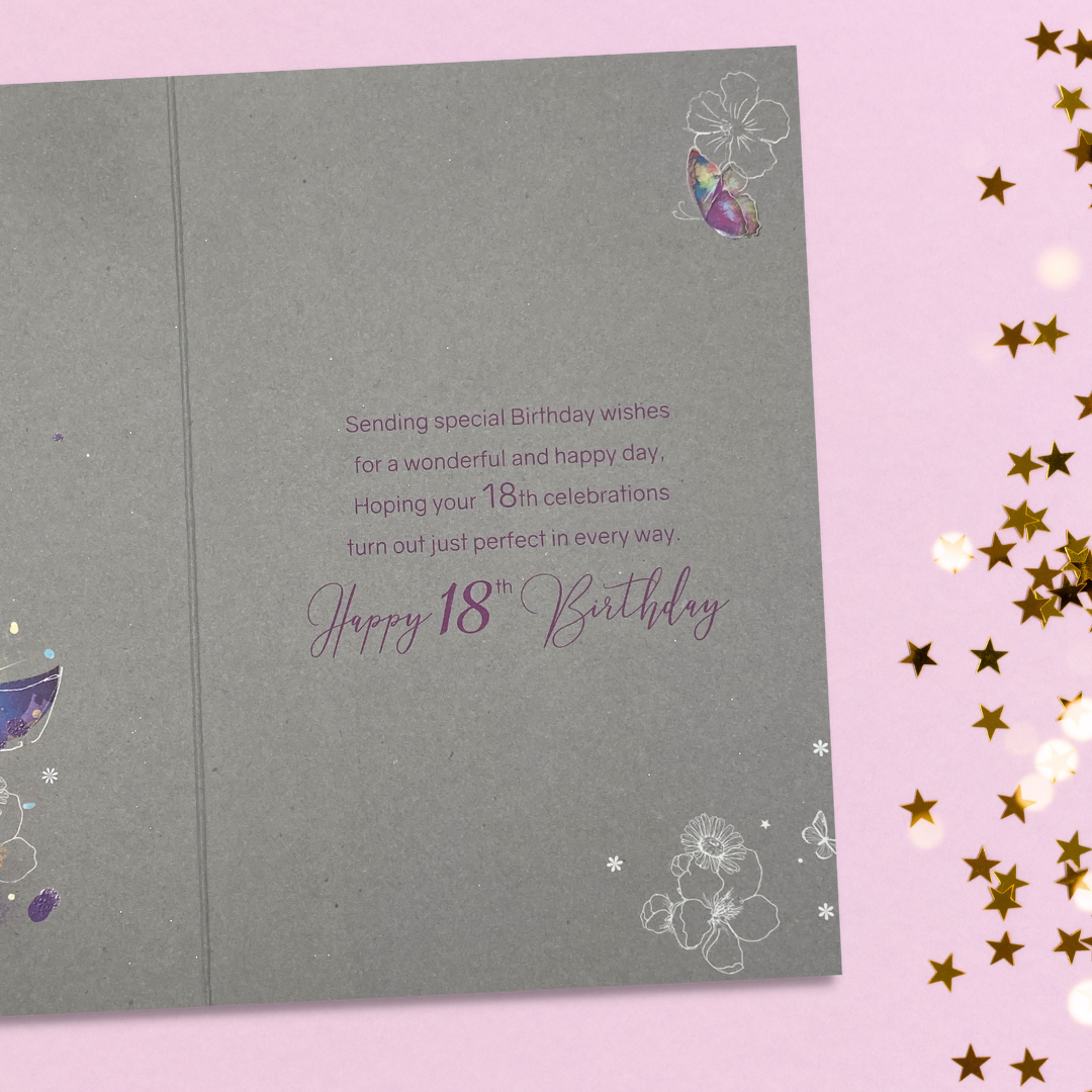 Inside image with full colour print and verse