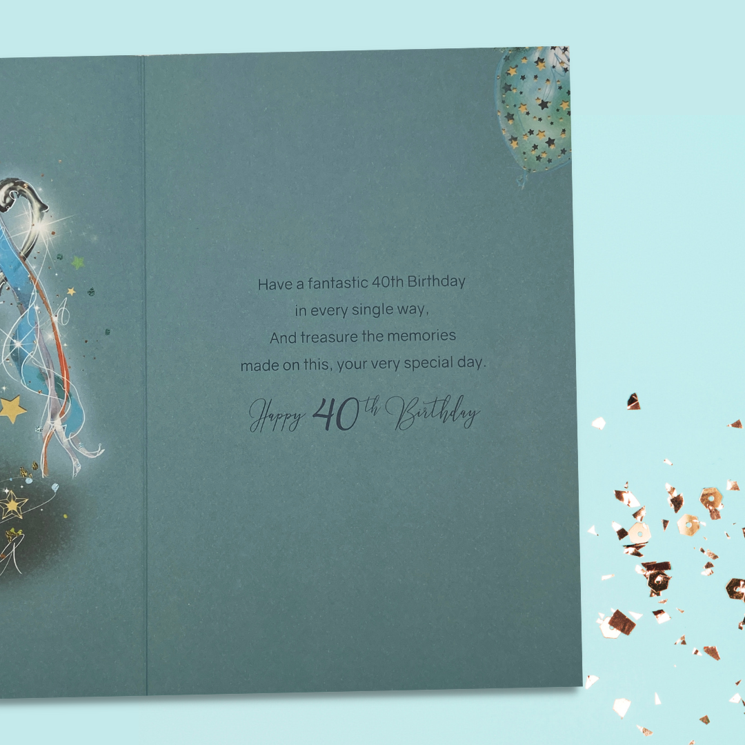 Friend 40th Birthday Card - Grayson Trophy