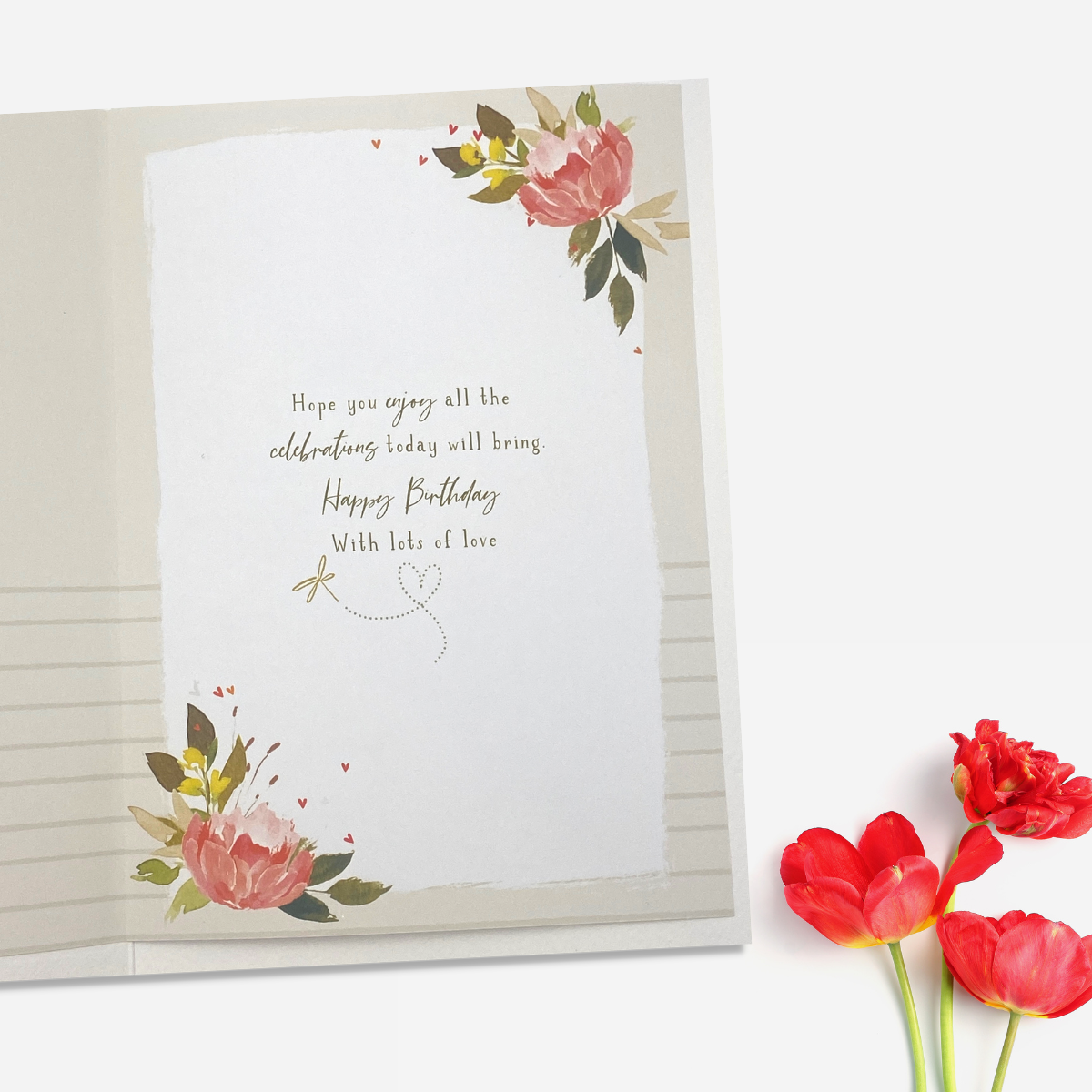 Inside image with full colour printed insert