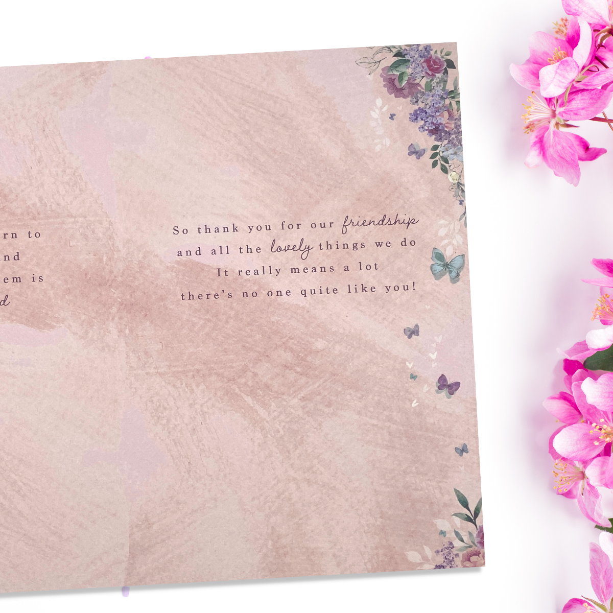 Inside image with full colour print and verse