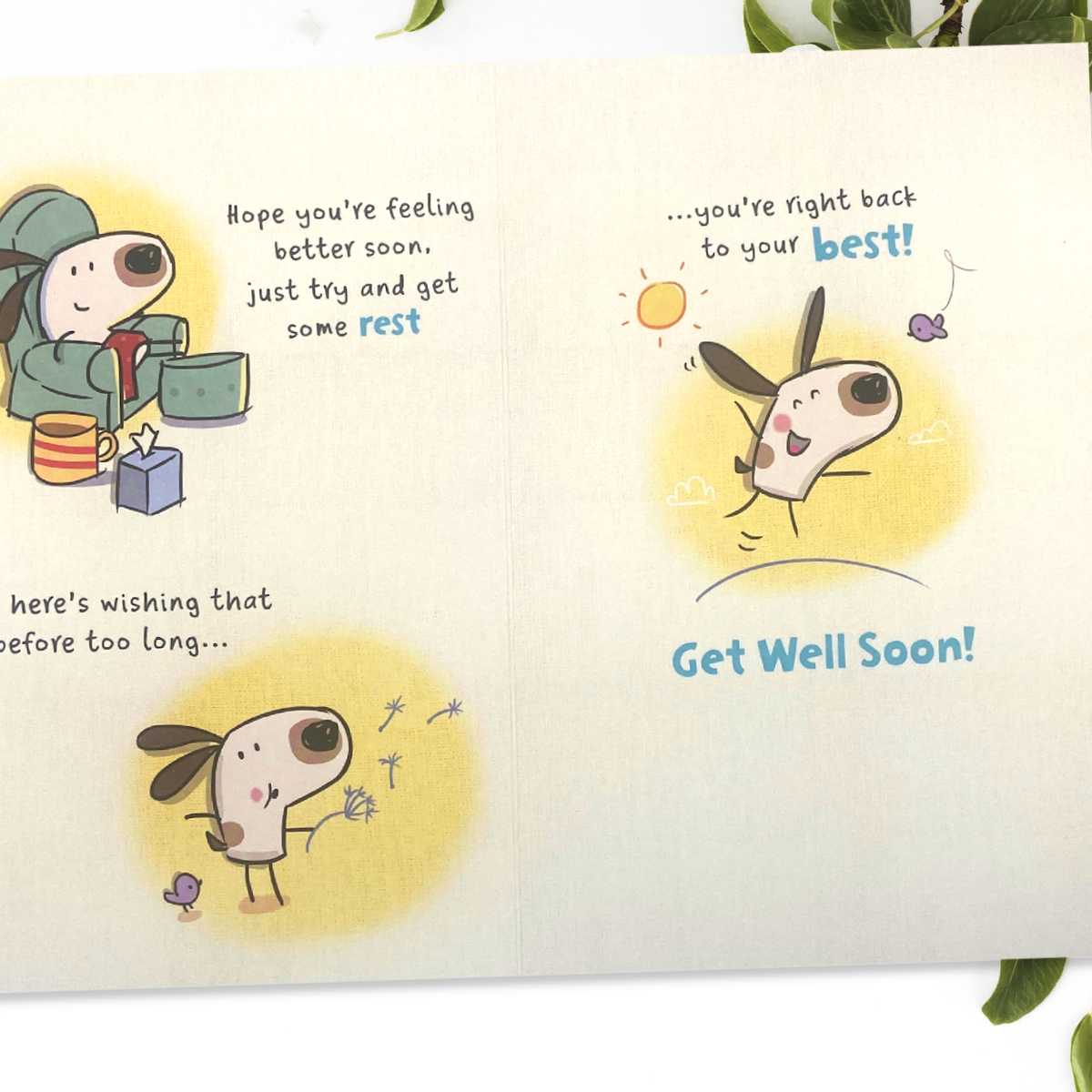 inside image showing two further colour pages with imagery and verse