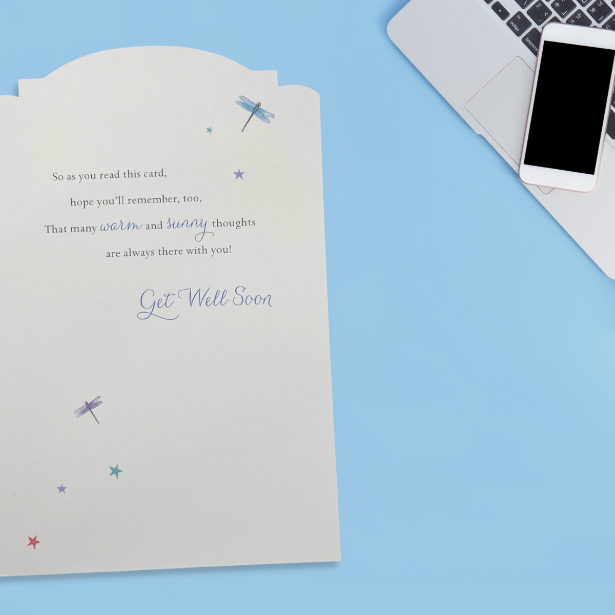 Inside image with further verse and dragonflis