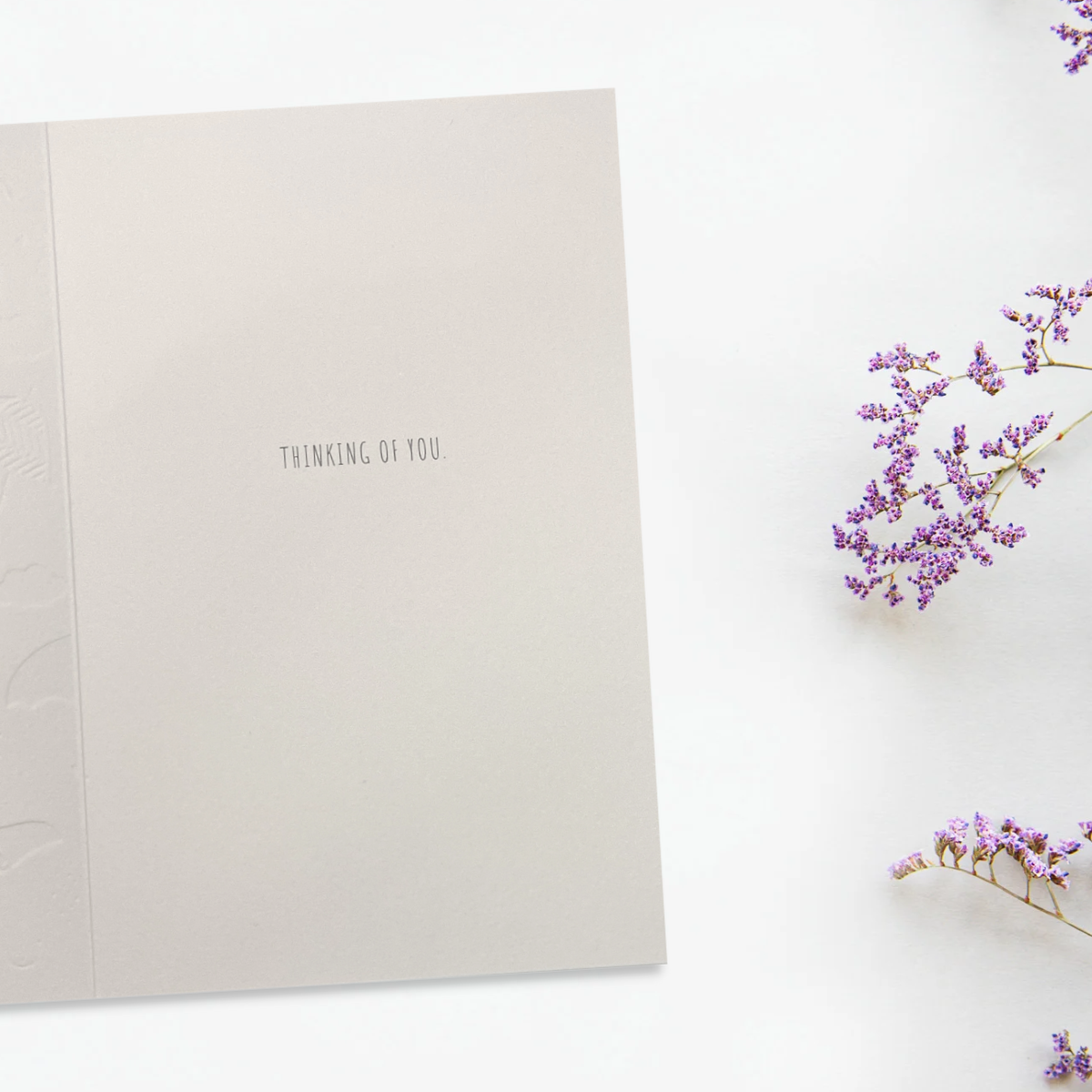 Inside image with plain card and black verse