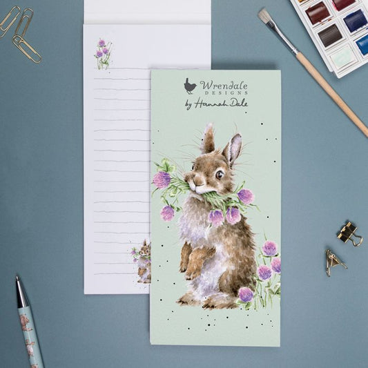 Shopping Pad featuring Bunny eating flowers