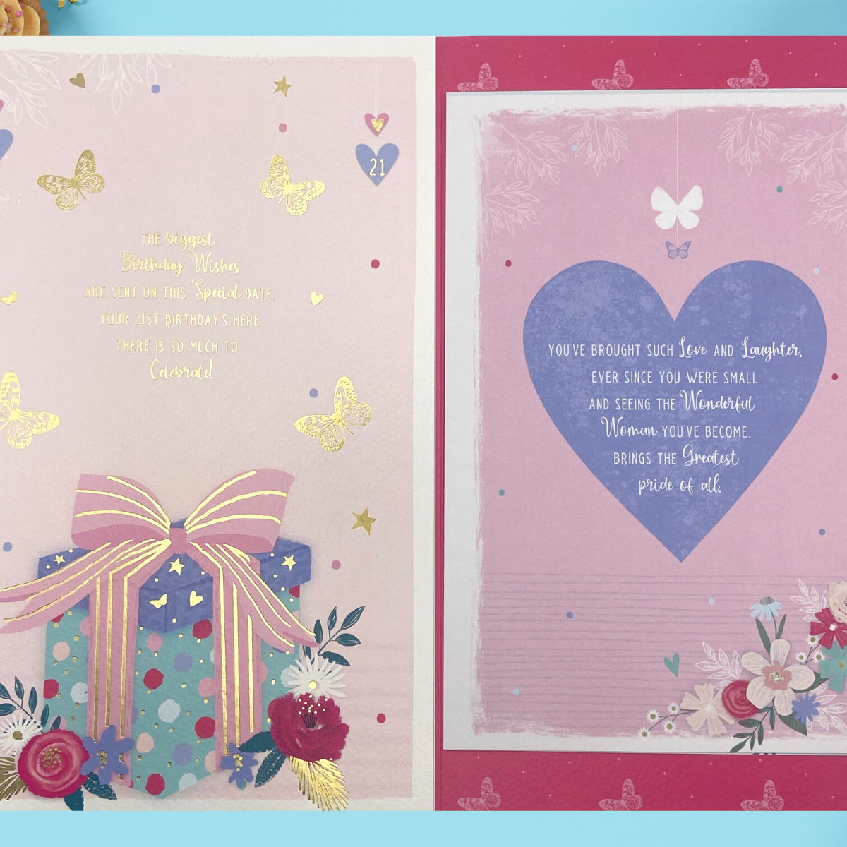 Granddaughter 21st Birthday Card - Cake Large