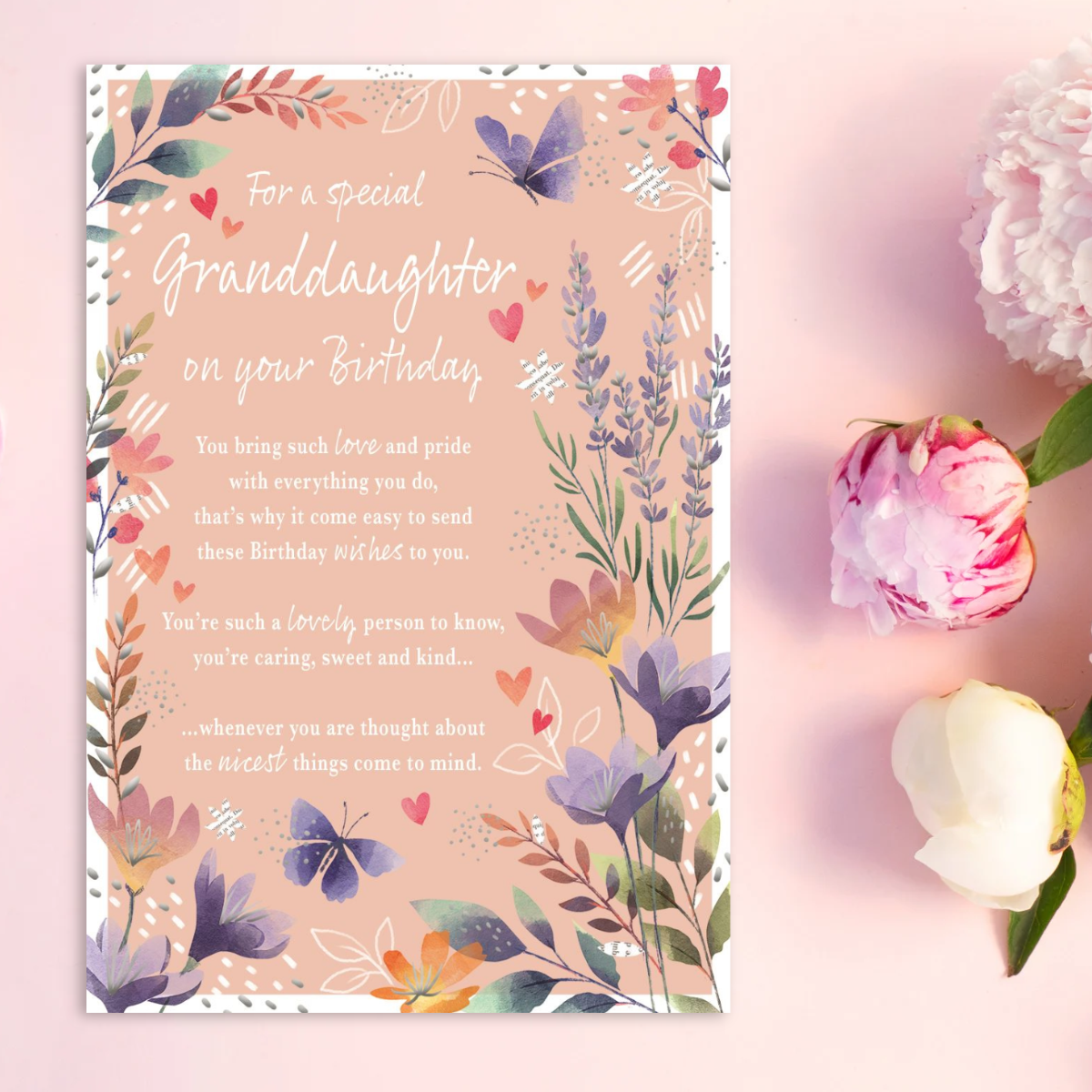 Granddaughter Birthday Card - Most Especially For You