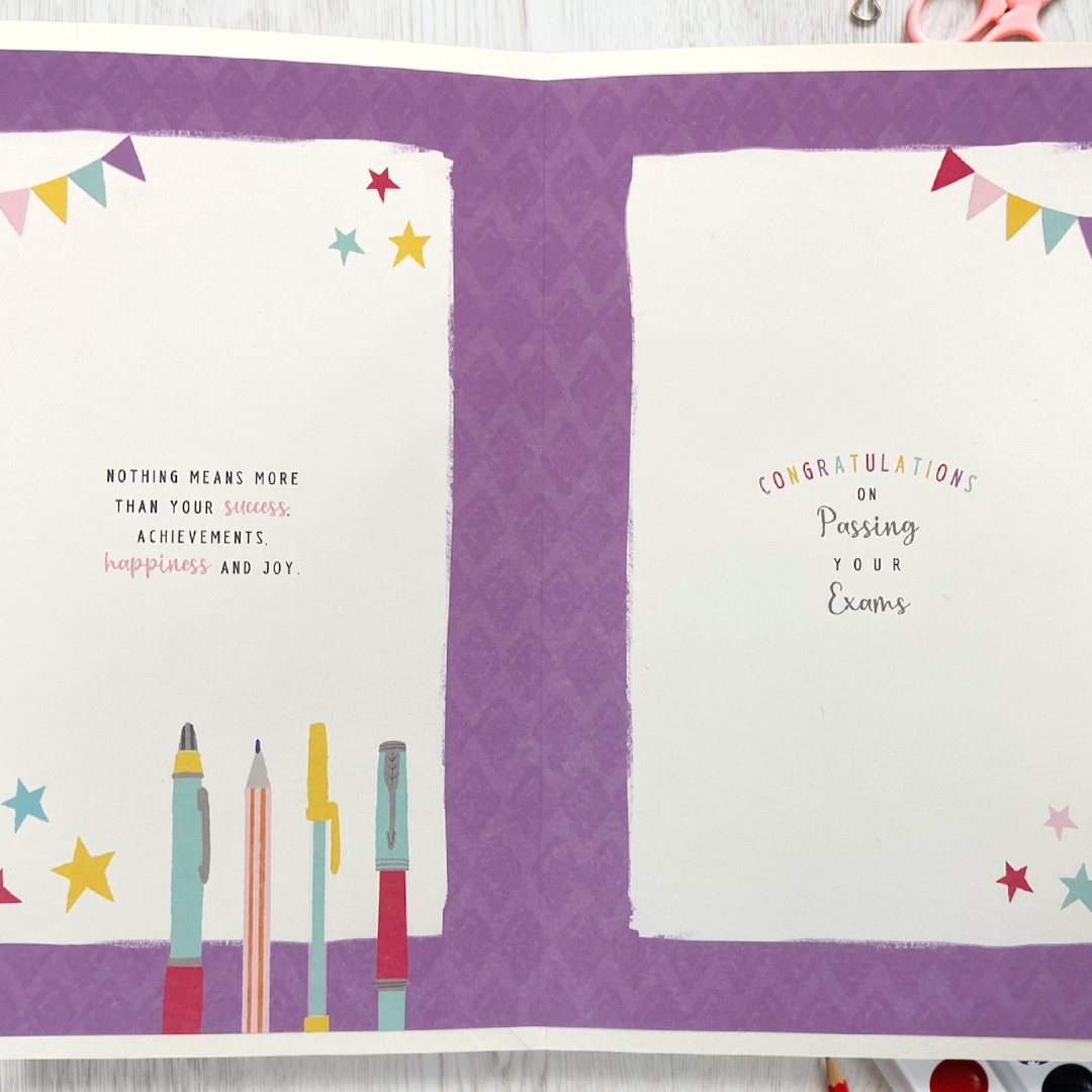 Inside image showing full colour insert with bold design and verse