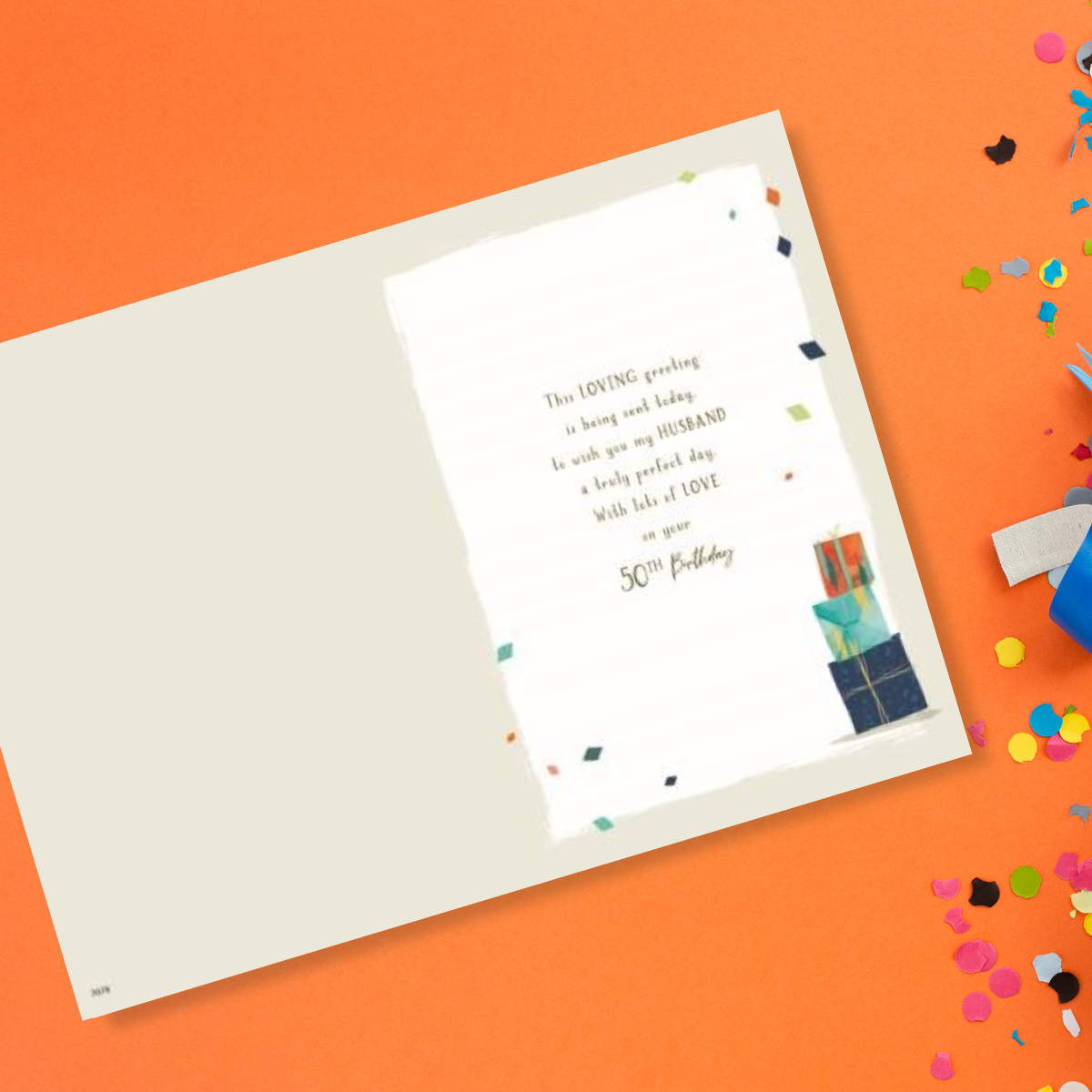 Husband 50th Birthday Card - Sparkle & Shine