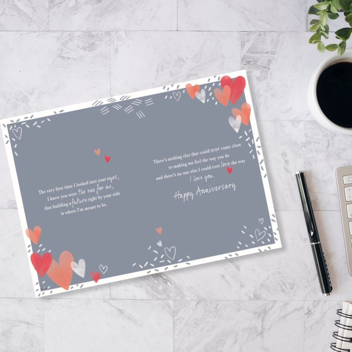 Husband Anniversary Card - Most Especially For You