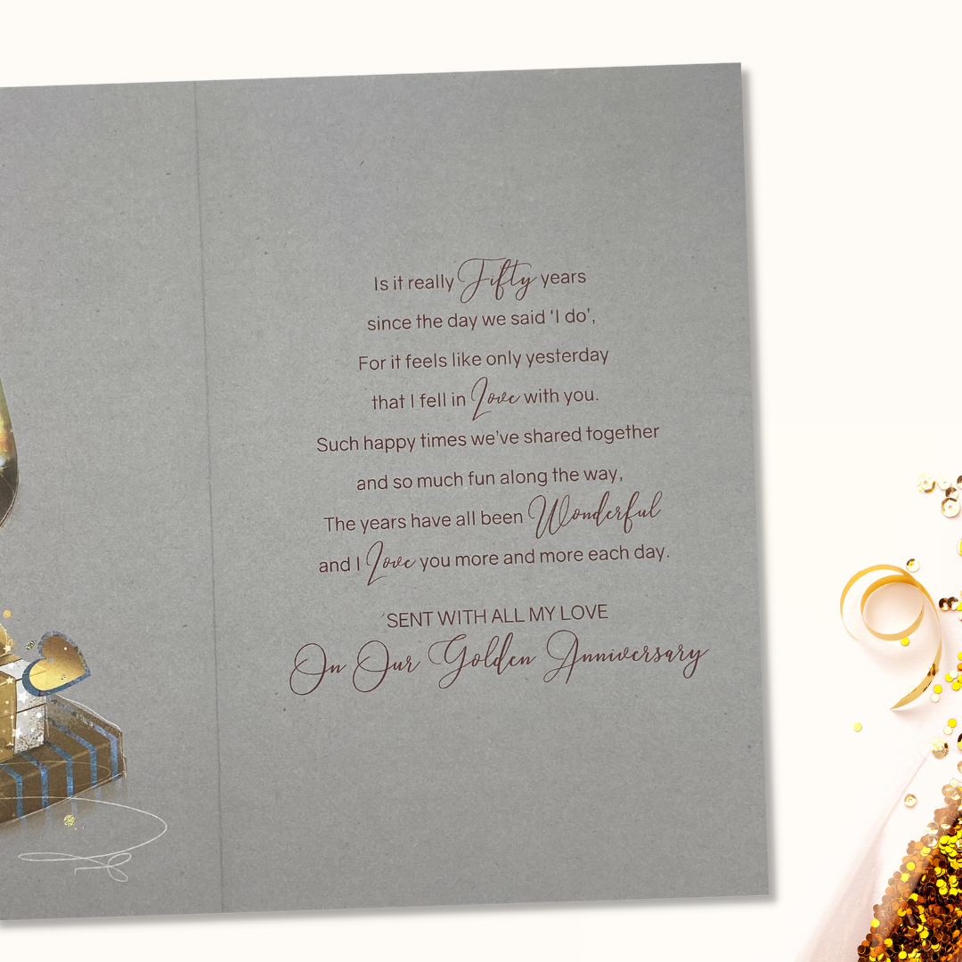 Inside image with grey card and colour illustration with verse
