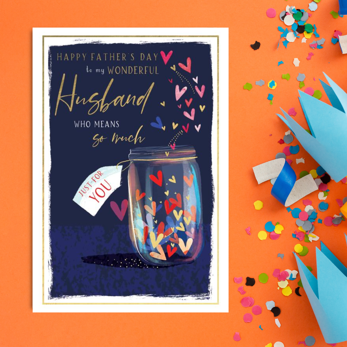 Husband Father's Day Card - Skylight Jar Of Hearts
