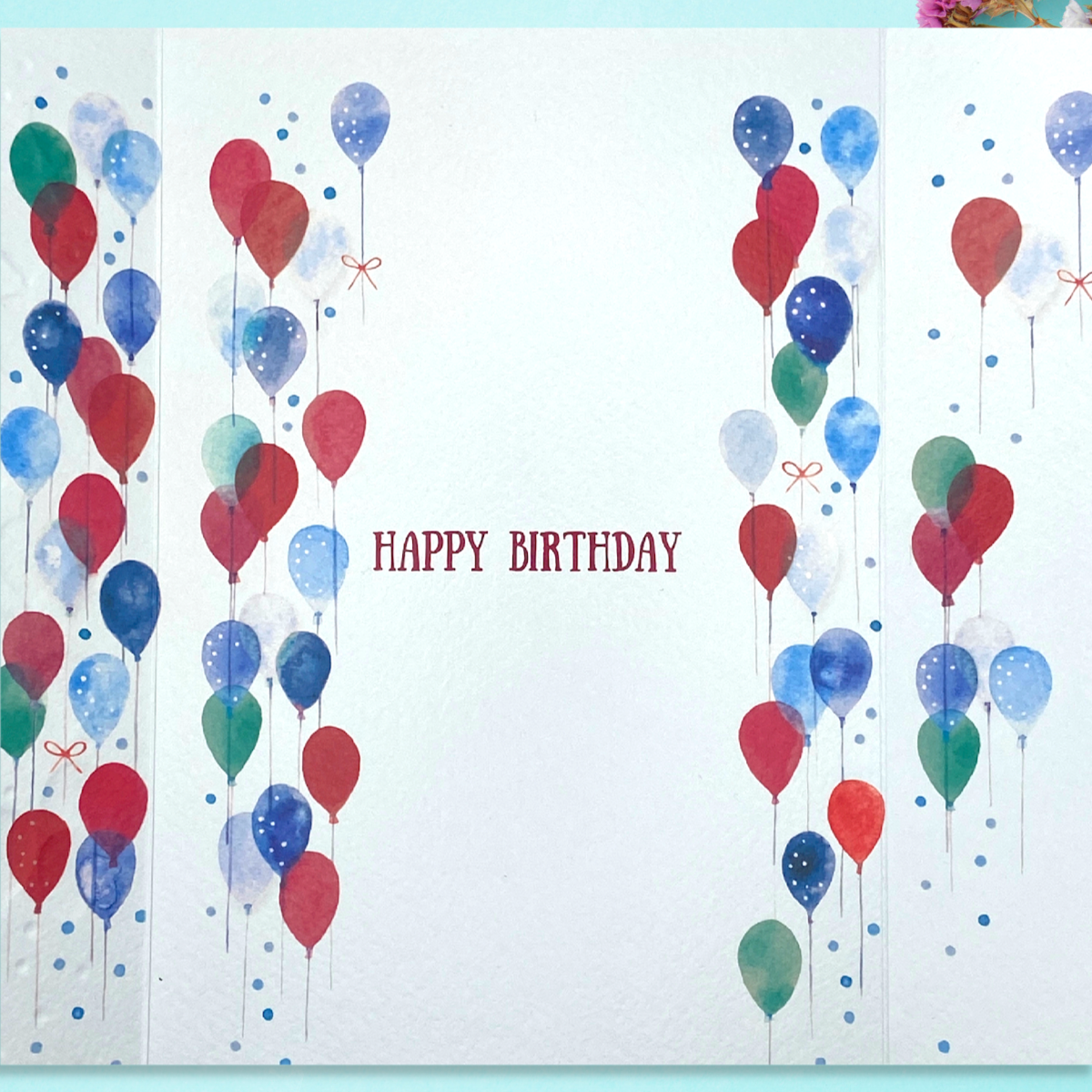 Final page with balloon and verse