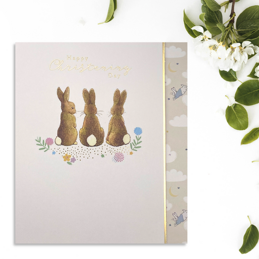 Christening Card - Peter Rabbit