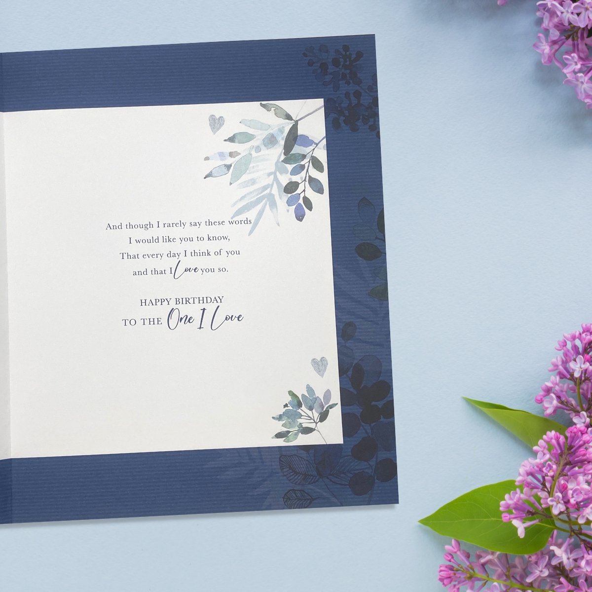 Inside image with full colour printed insert and verse