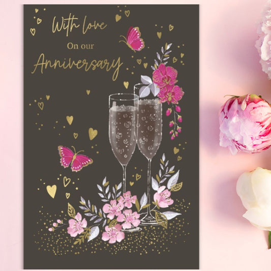 Our Anniversary Card - Moonstone Flutes