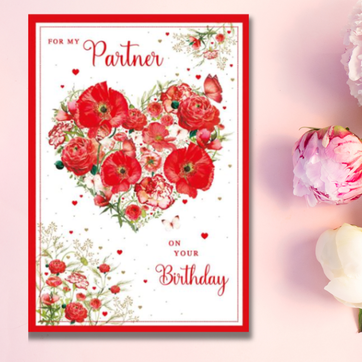 Partner Birthday Card - Pizazz Heart